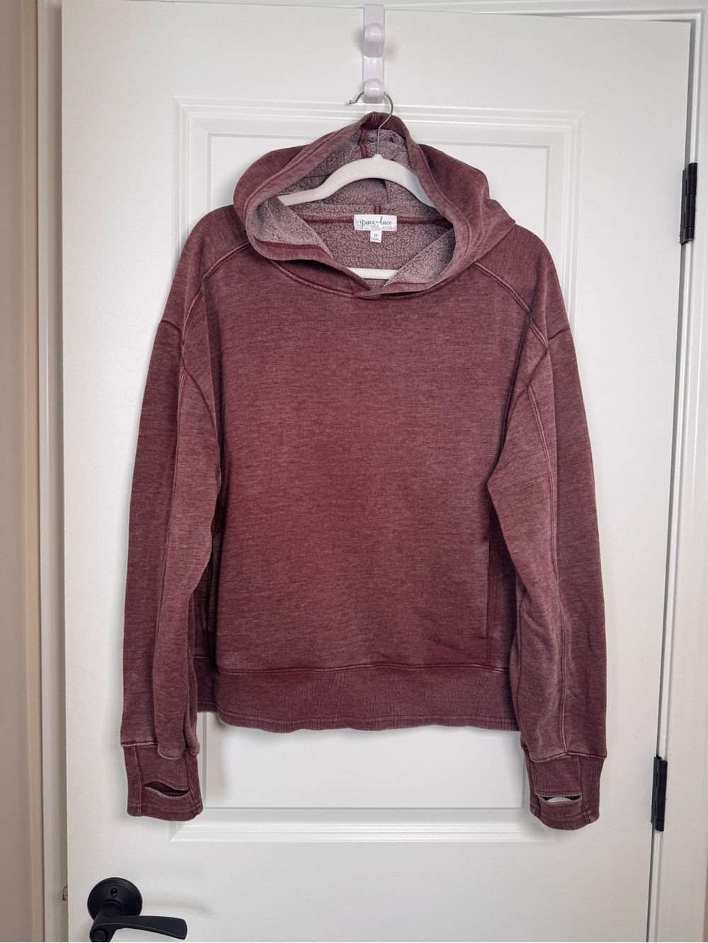 Grace & Lace Women's Pullover Hoodie - Dusty Burgundy